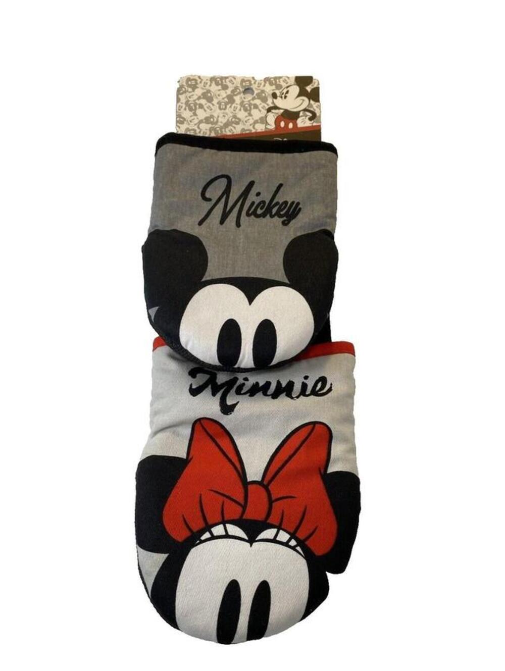 Mikey And Minnie Mouse Oven Gloves New